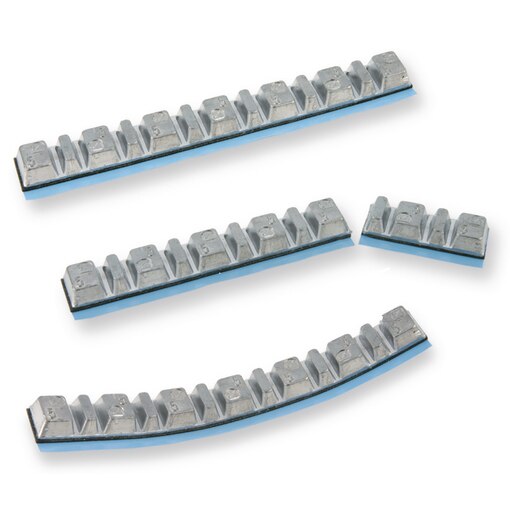 Balanceergewicht 50 g strip (7x5+6x2,5 g) lood zilver